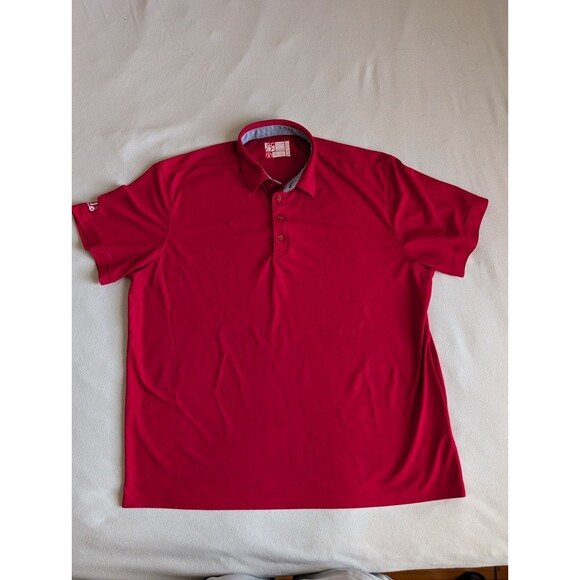 Chick-Fil-A Team Style Uniform Work Polo Shirt Oobe Mens 2XL Red Short Sleeves - Picture 1 of 8